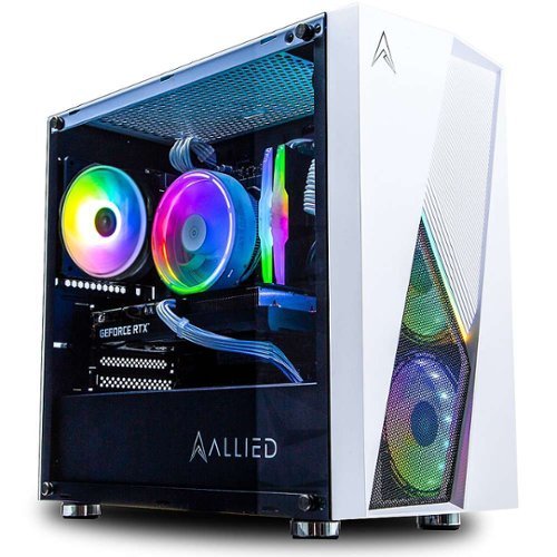 Allied Gaming - Stinger Gaming Desktop - AMD Ryzen 5 1600 - 16GB RGB 3200 Memory - NVIDIA GeForce GTX 1050 Ti - 1TB NVMe SSD - White