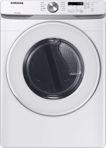 Samsung - Geek Squad Certified Refurbished7.5 Cu. Ft. Stackable Gas Dryer with Sensor Dry - White