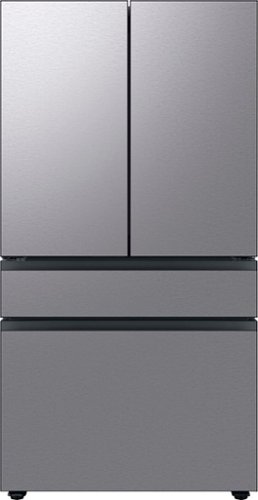 Samsung - Geek Squad Certified Refurb Bespoke 23 cu. ft. Counter Depth 4-Door French Door Refrigerator with AutoFill Water Pitcher - Stainless steel