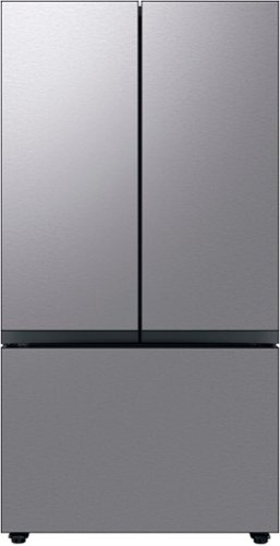 Samsung - Geek Squad Certified Refurbished Bespoke 30 cu. ft 3-Door French Door Refrigerator with AutoFill Water Pitcher - Stainless steel
