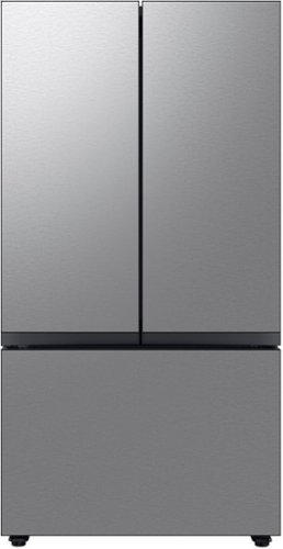 Samsung - Geek Squad Certified Refurb Bespoke 24 cu. ft Counter Depth 3-Door French Door Refrigerator with AutoFill Water Pitcher - Stainless steel