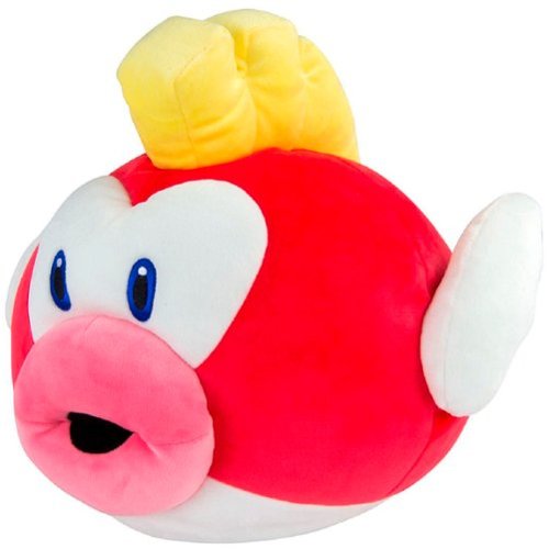 TOMY Club Mocchi Mocchi - 15-inch Super Mario Cheep Cheep Mega Plush WORLDWIDE DELIVERY