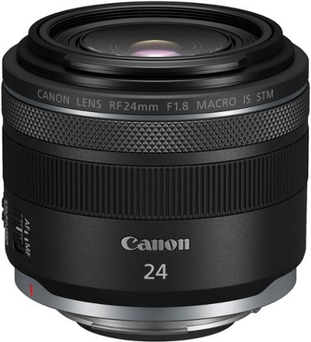 Canon RF 24mm F1.8 MACRO IS STM Wide Angle Prime Lens for EOS R-Series Cameras - Black GLOBAL SHIPPING