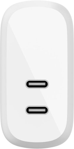Belkin BOOST↑CHARGE Dual Port USB C Wall Charger - USB-C Charger 40W Fast Charging for Apple iPhone and Samsung - White WORLDWIDE DELIVERY