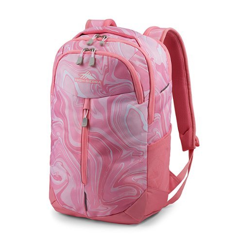 High Sierra - Swerve Pro Laptop Backpack for 17" Laptop - Pink Marble