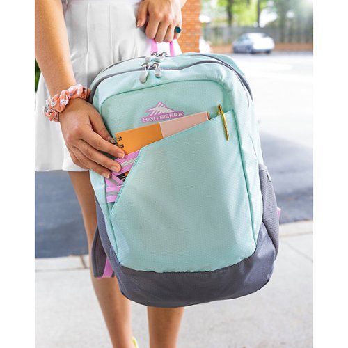 High Sierra Outburst Backpack for 15.6 Laptop - Sky Blue/Iced Lilac GLOBAL SHIPPING