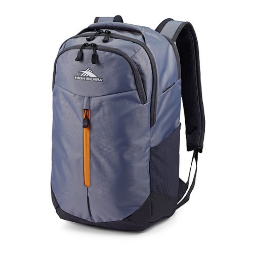 High Sierra - Swerve Pro Laptop Backpack for 17" Laptop - Steel Gray/Orange