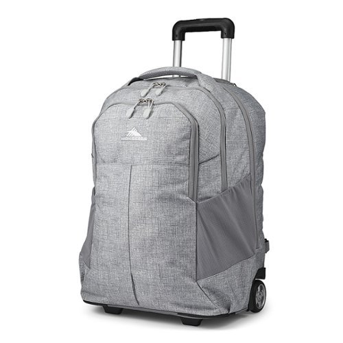 High Sierra - Powerglide Pro Wheeled Backpack for 15.6" Laptop - Silver Heather