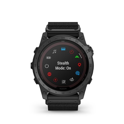 Garmin - tactix 7 Pro Ballistics Edition Solar-powered Tactical GPS Smartwatch, Applied Ballistics 47 mm Fiber-reinforced polymer - Black