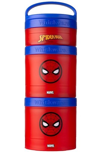 Whiskware Marvel Stackable Snack Pack Containers - Cartoon Spider-Man
