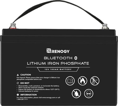 Renogy - 12V 100Ah Lithium Iron Phosphate Battery w/ BT