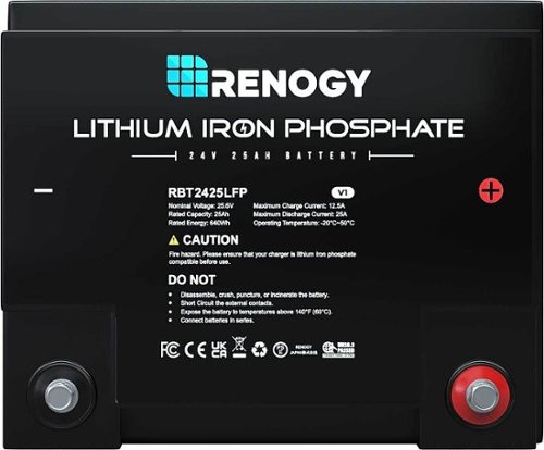 Renogy - 24V 25Ah Lithium Iron Phosphate Battery