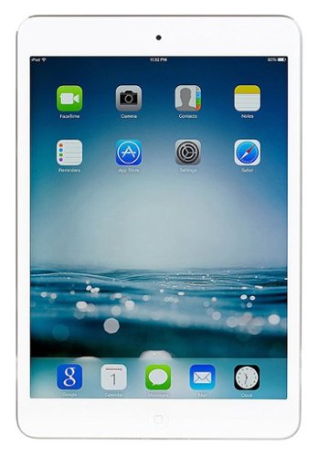Apple - Pre-Owned iPad Mini 2 16GB Wi-Fi + Cellular AT&T 4G LTE Dual-Core Tablet - White/Silver