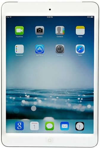 Apple - Pre-Owned iPad Mini Retina Display 32GB Wi-Fi + Cellular (AT&T) 4G LTE - White/Silver