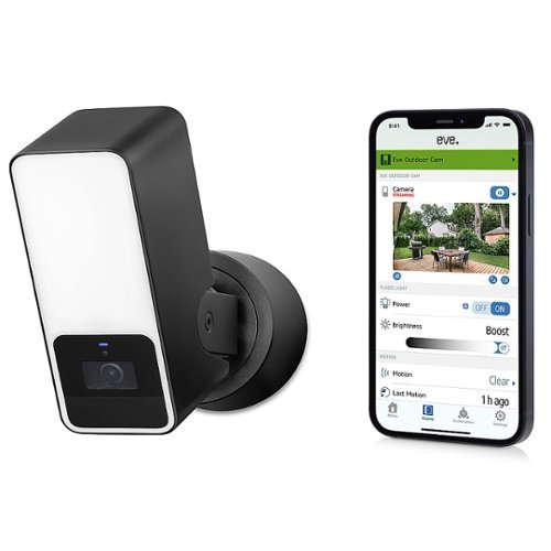 Eve Outdoor Cam - Secure floodlight camera with Apple HomeKit Secure Video technology - White BUY IN NORWAY