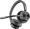 Poly - formerly Plantronics - Voyager 4320 Wireless Noise Cancelling Stereo Headset with mic - Black-Front_Standard