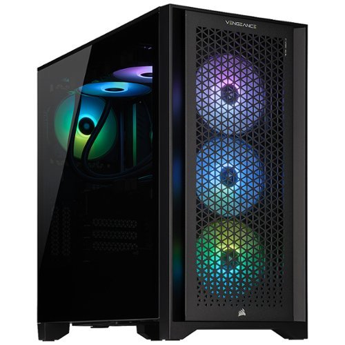 CORSAIR - VENGEANCE i7300 Series Gaming Desktop – Intel Core i9 – 12900K – 32GB Memory – NVIDIA GeForce RTX 3080 Ti – 2TB SSD - Black