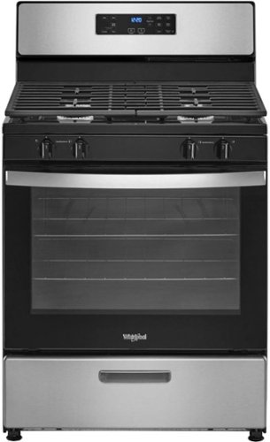 Whirlpool - 5.1 Cu. Ft. Freestanding Gas Range with Broiler Drawer - Stainless steel