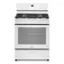 Front. Whirlpool - 5.1 Cu. Ft. Freestanding Gas Range with Edge to Edge Cooktop - White.