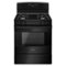 Amana - 5.1 Cu. Ft. Freestanding Gas Range with Bake Assist Temps - Black-Front_Standard 