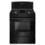 Front. Amana - 5.1 Cu. Ft. Freestanding Gas Range with Bake Assist Temps - Black.