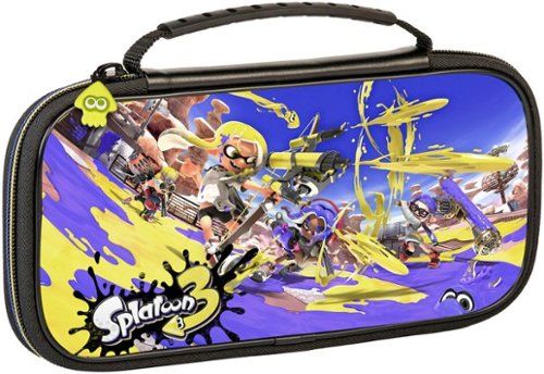 RDS Industries Nintendo Switch Game Traveler Deluxe Splatoon 3 Travel Case designed for all Nintendo Switch systems - Multi WORLDWIDE DELIVERY