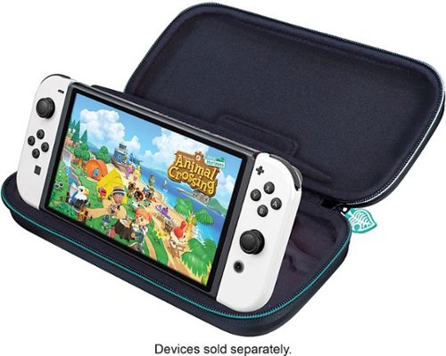RDS Industries Nintendo Switch Game Traveler Deluxe Animal Crossing Travel Case designed for all Nintendo Switch systems - Multi GLOBAL SHIPPING
