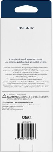 Insignia™ Slim Stylus for Smartphones, Tablets and More (3-Pack) - Multicolor SHOP ONLINE