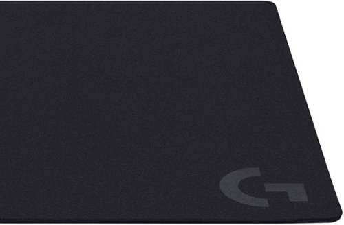 Logitech - Alfombrilla de ratón para juegos de tela G640 con base de goma - Negro
