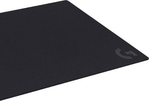 Logitech - Alfombrilla de ratón para juegos de tela G640 con base de goma - Negro