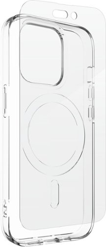 ZAGG-Max Protection by ZAGG Case + Screen Protector 360 Protection Bundle for iPhone Pro 14 - Clear