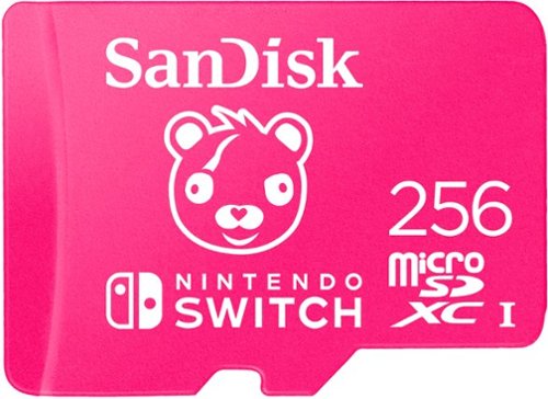  SanDisk - 256GB microSDXC UHS-I Memory Card for Nintendo Switch Fortnite Edition