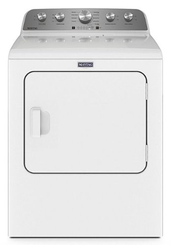 Maytag - 7.0 Cu. Ft. Electric Dryer with Extra Power Button - White