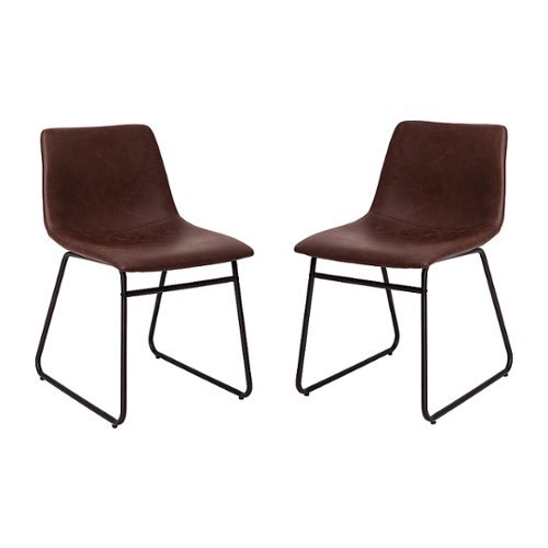 

Flash Furniture - Butler 18" High Dining Chair - Dark Brown LeatherSoft/Black Frame