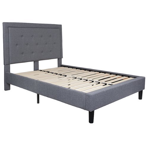 Alamont Home - Roxbury Full Platform Bed - Light Gray