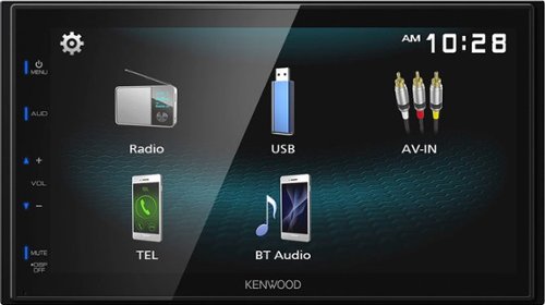 Kenwood - 6.8" - Built-in Bluetooth - In-Dash Digital Media Receiver - Black