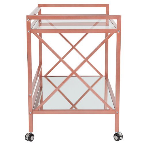 Alamont Home - Glenwood Park Kitchen Serving Cart - Clear/Rose Gold-Alt_View_Standard_13 