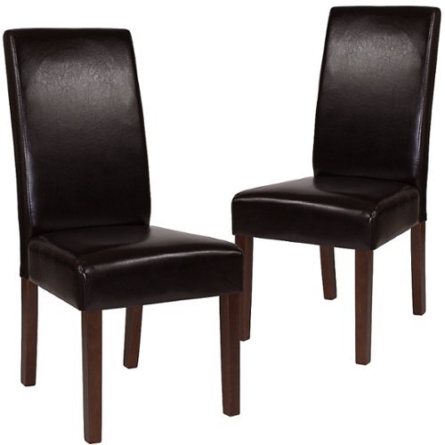 

Flash Furniture - Greenwich Dining Chair (Set of 2) - Brown LeatherSoft