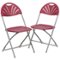 Alamont Home - Hercules Folding Chair - Burgundy-Front_Standard