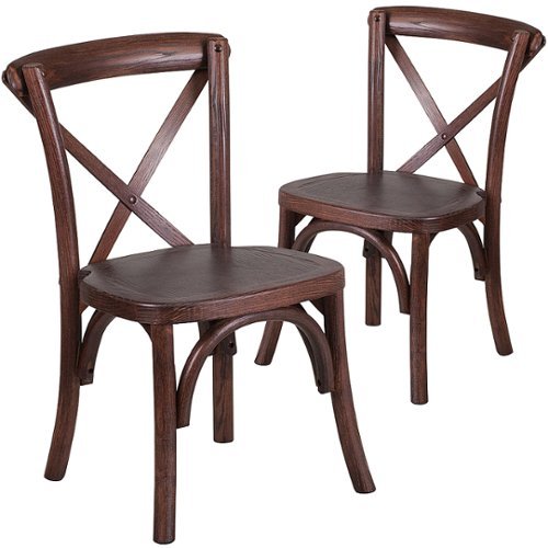 

Flash Furniture - Hercules Cross Back Chair - Mahogany