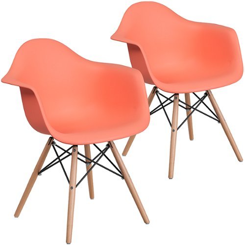 

Flash Furniture - Alonza Accent Chair - Unupholstered - Peach