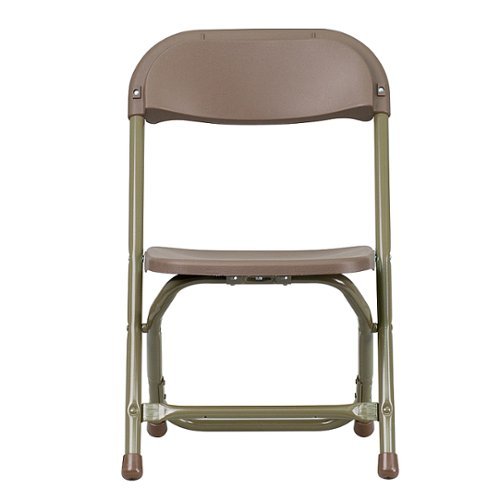 Flash Furniture - Timmy Kids Folding Chair (Set of 10) - Brown