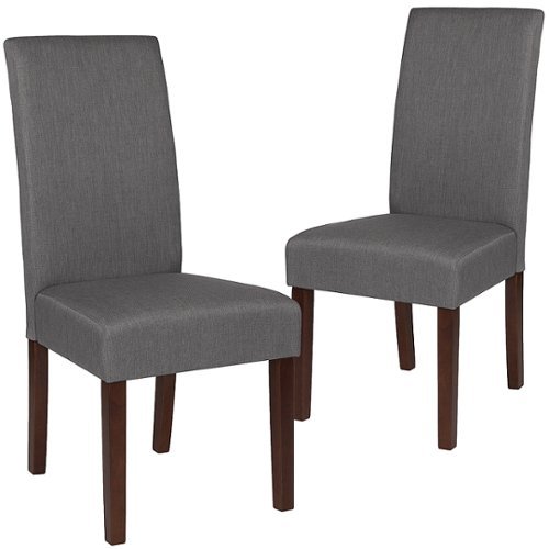 

Flash Furniture - Greenwich Dining Chair (Set of 2) - Light Gray Fabric