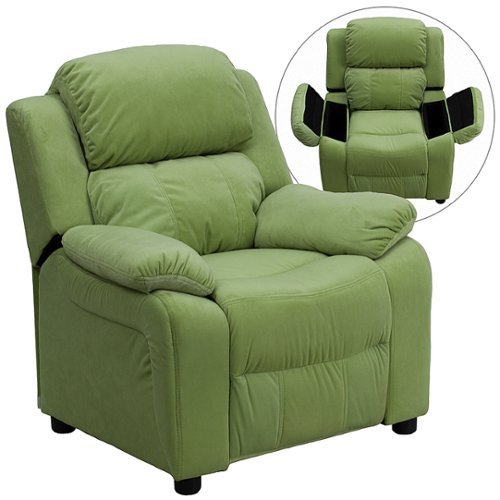 Flash Furniture - Charlie Kids Recliner - Green