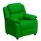 Alamont Home - Charlie Kids Recliner - Green Vinyl-Front_Standard
