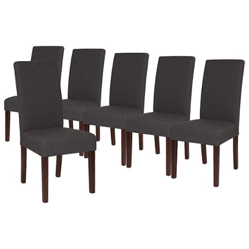 

Flash Furniture - Greenwich Dining Chair (Set of 6) - Gray Fabric