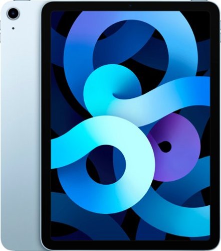 Apple - Geek Squad Certified Refurbished 10.9-Inch iPad Air  - (4th Generation) with Wi-Fi - 256GB - Sky Blue