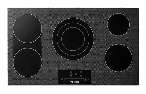 Front. Thor Kitchen - 36 Inch Electric Cooktop - Black Ceramic Glass.