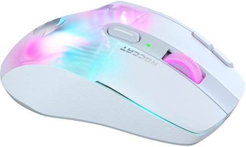 ROCCAT Kone XP Air Wireless Optical Gaming Mouse with Charging Dock and AIMO RGB Lighting - Wireless - White GLOBAL SHIPPING