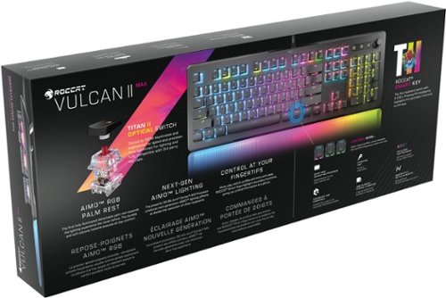 ROCCAT Vulcan II Max – Optical-Mechanical PC Gaming Keyboard, Customizable  RGB Illuminated Keys and Palm Rest, TITAN II Switches, Aluminum Plate :  Electronics 